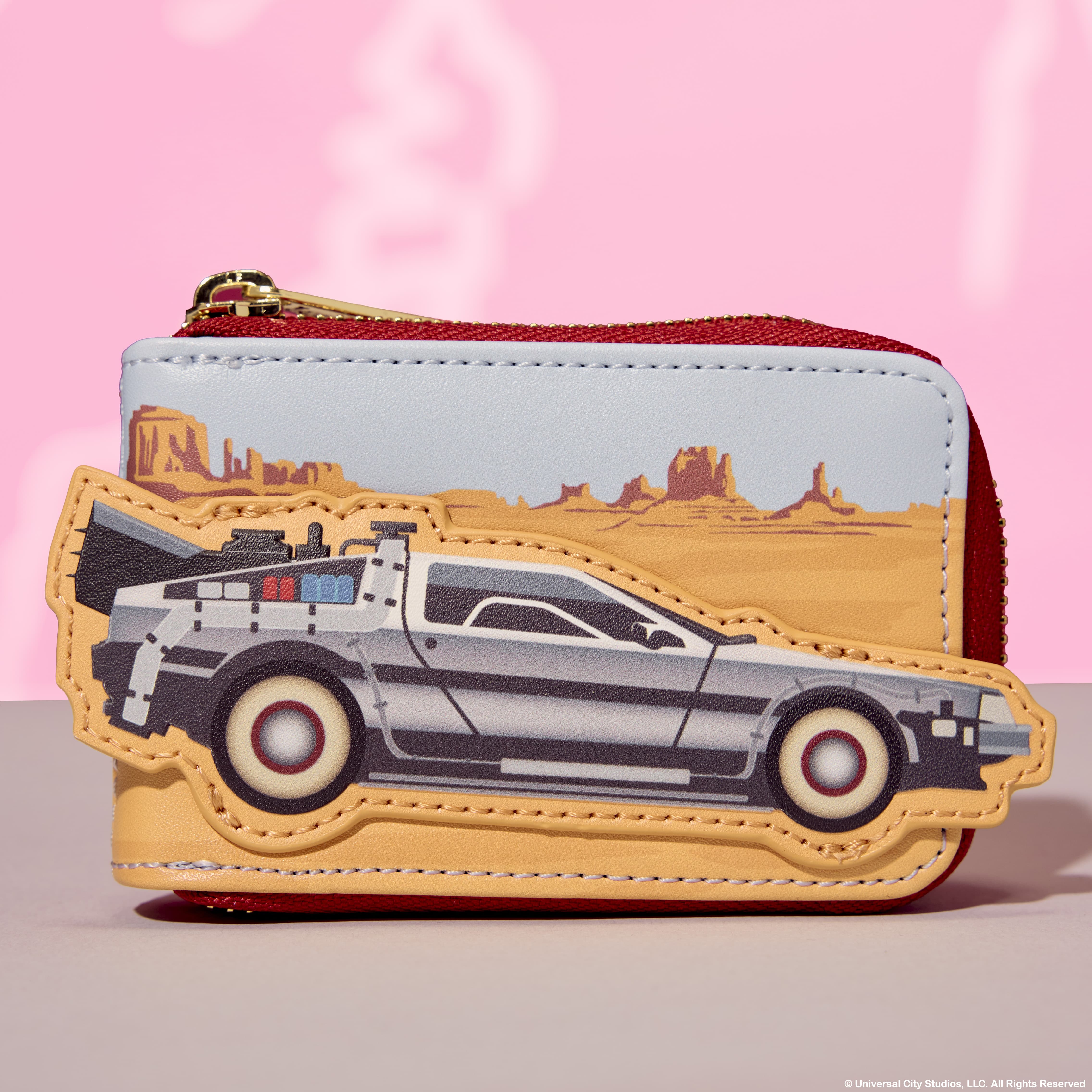 Alternative view of Back To The Future 40th Anniversary Time Machine Accordion Wallet