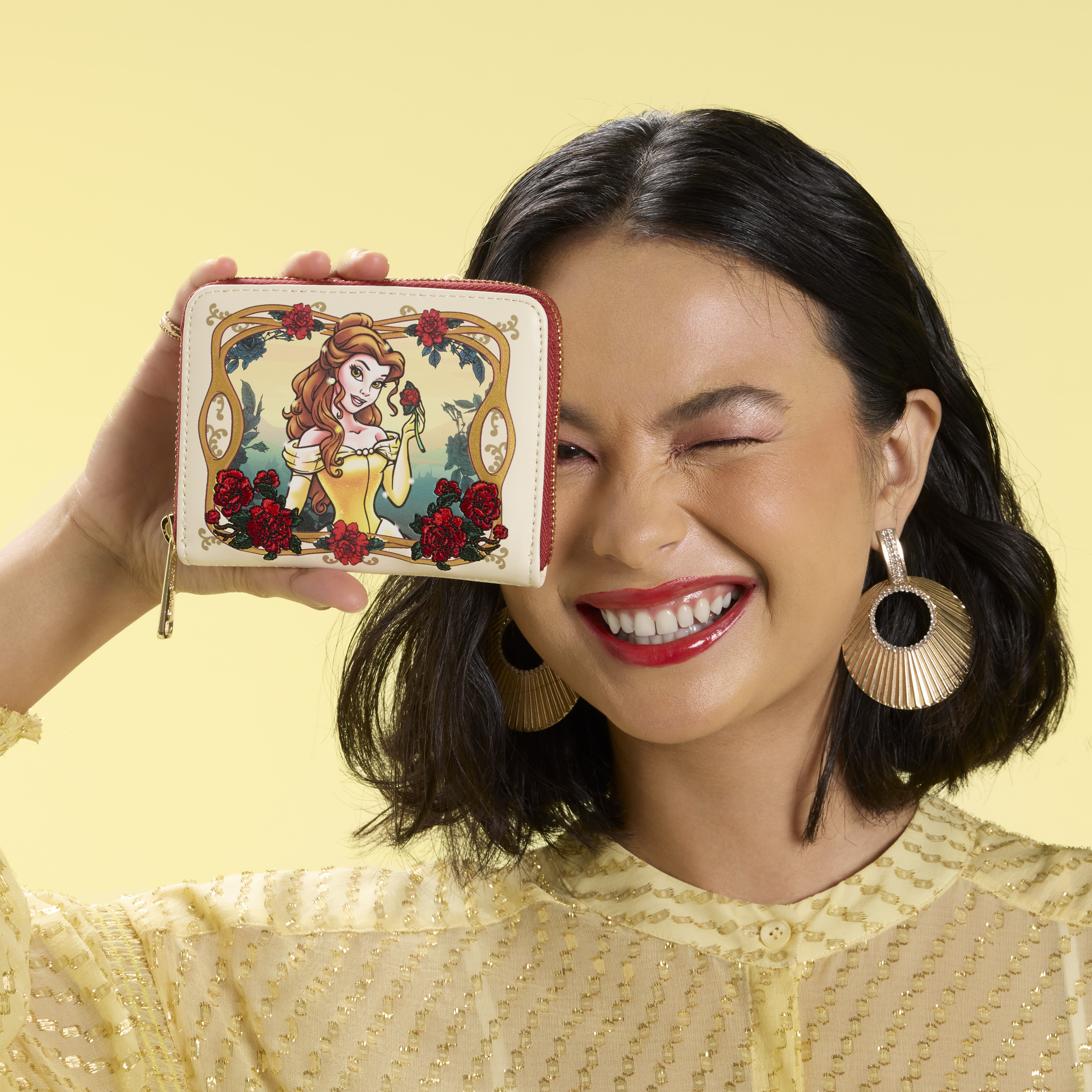 Alternative view of Beauty and the Beast Exclusive Belle Floral Zip Around Wallet