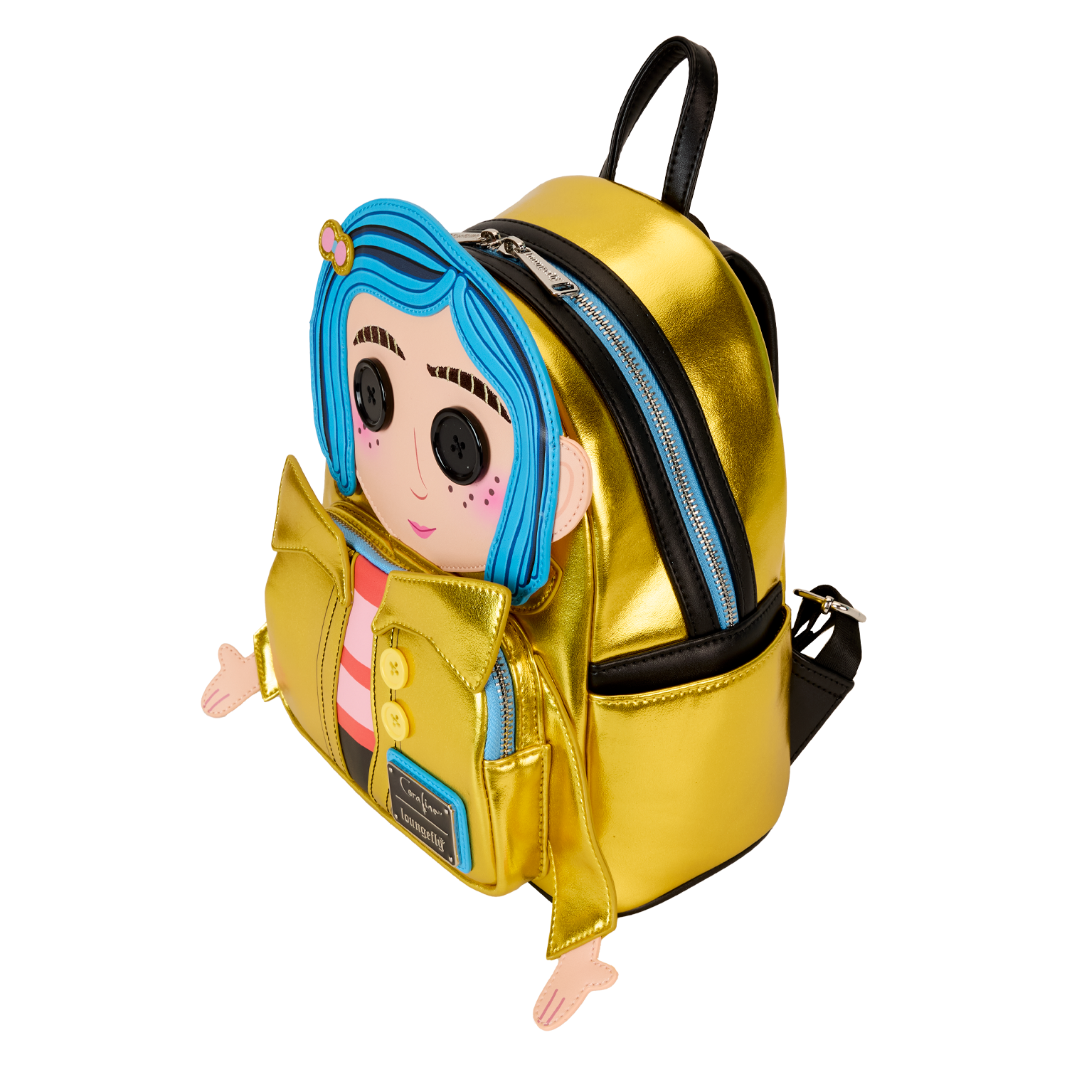 Coraline 15th Anniversary Laika Doll Metallic Cosplay Mini Backpack - Image 5