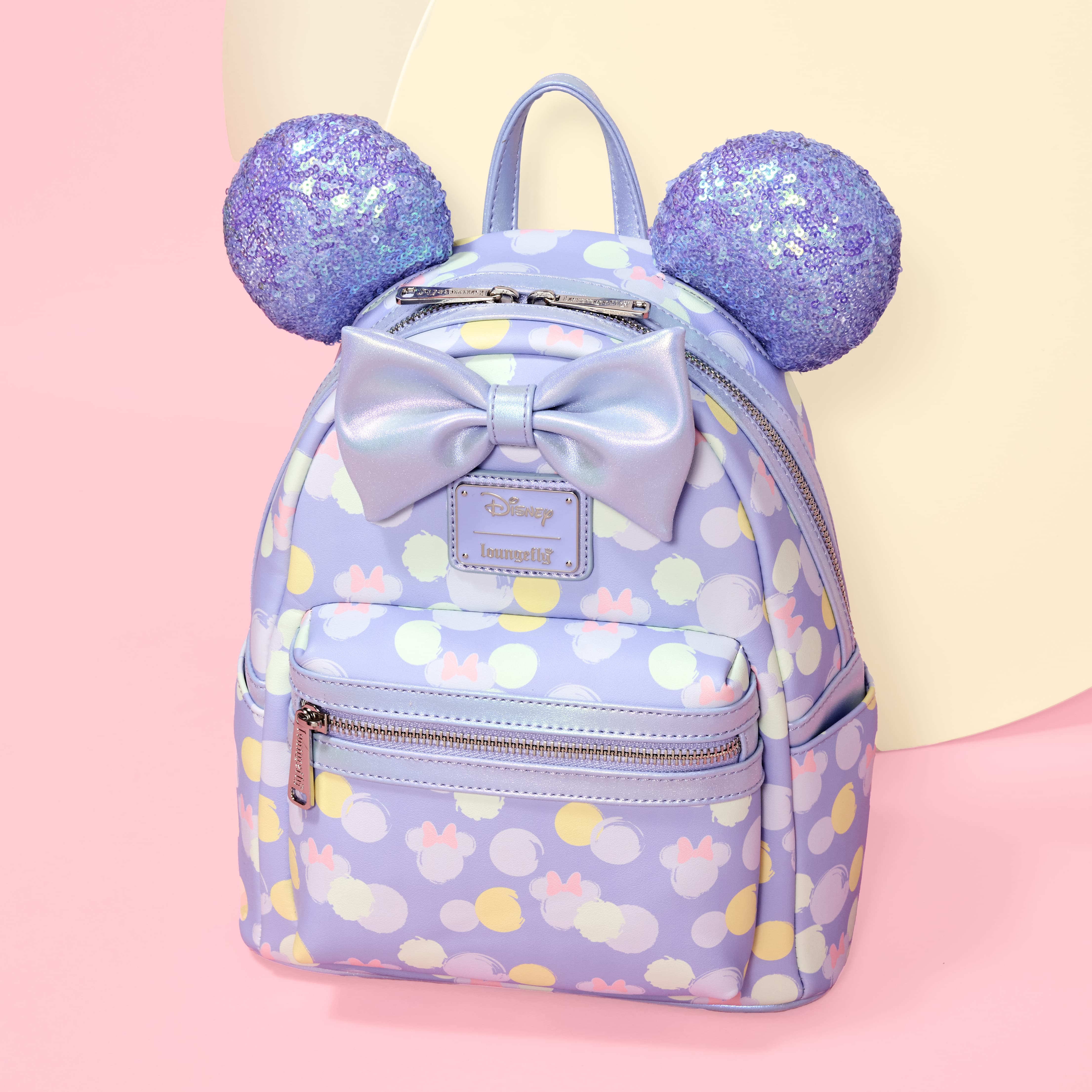 Alternative view of Minnie Mouse Exclusive Iridescent All-Over Print Sequin Ear Mini Backpack