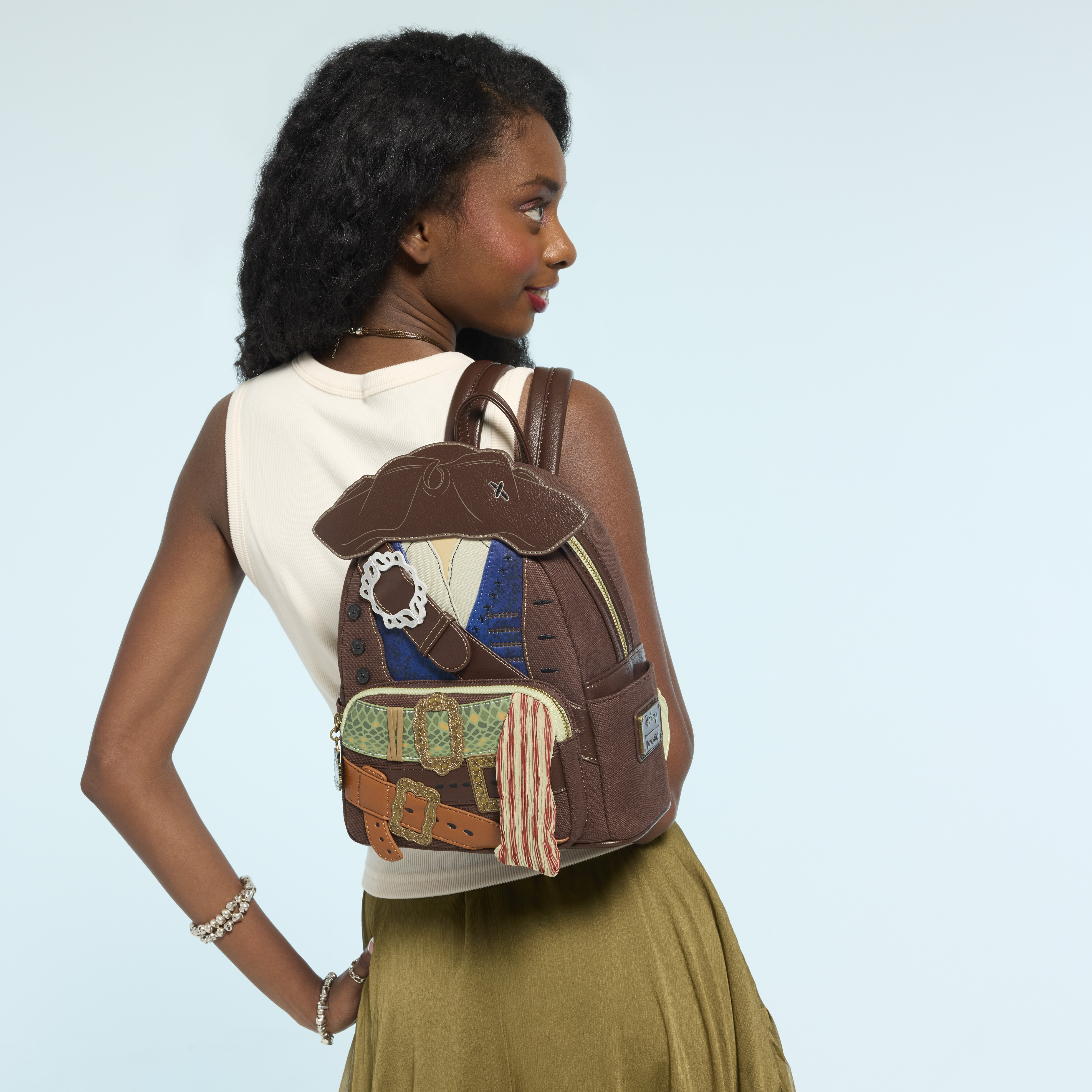 Alternative view of Pirates of the Caribbean Jack Sparrow Cosplay Mini Backpack