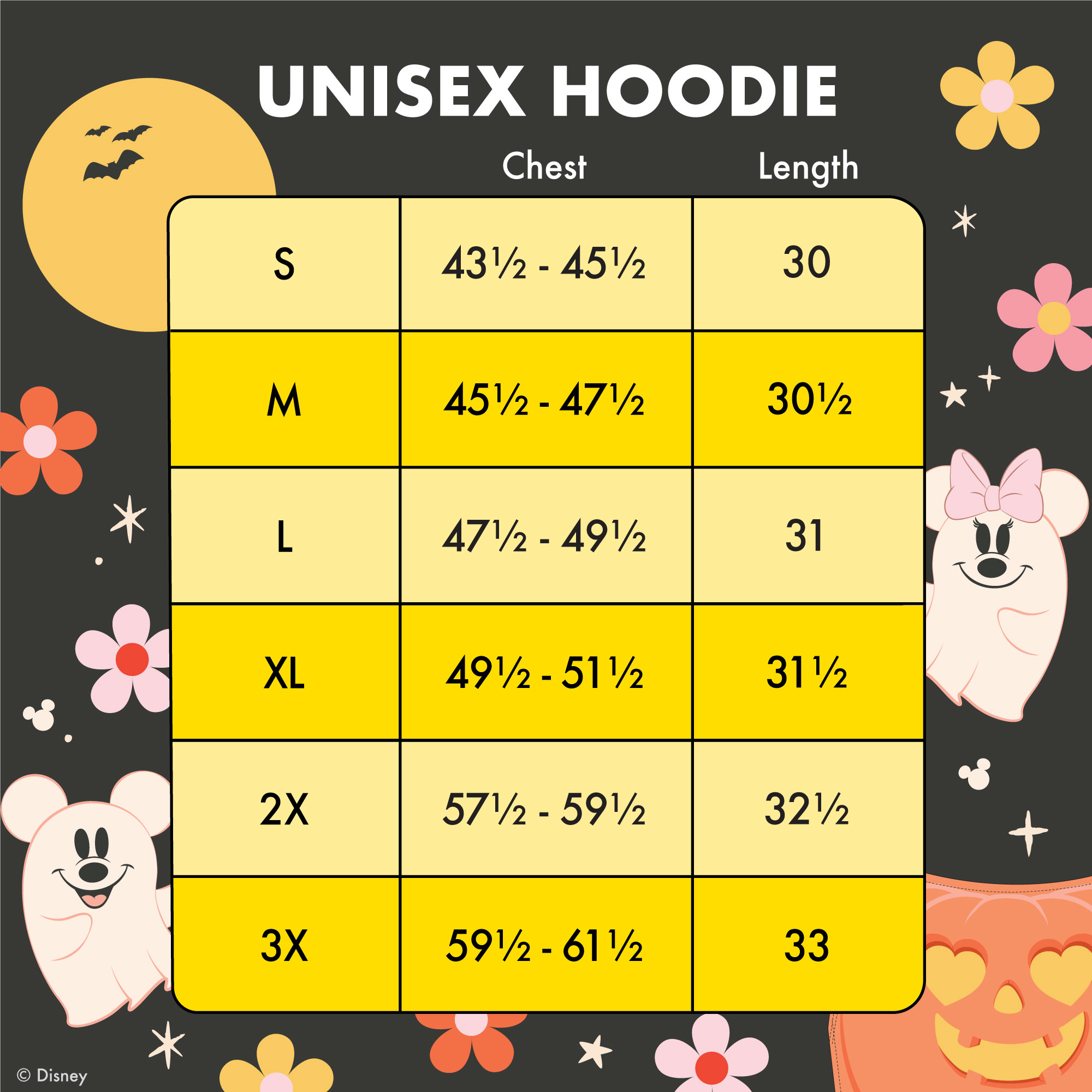 Mickey & Minnie Floral Ghost Glow Unisex Hoodie - Image 5