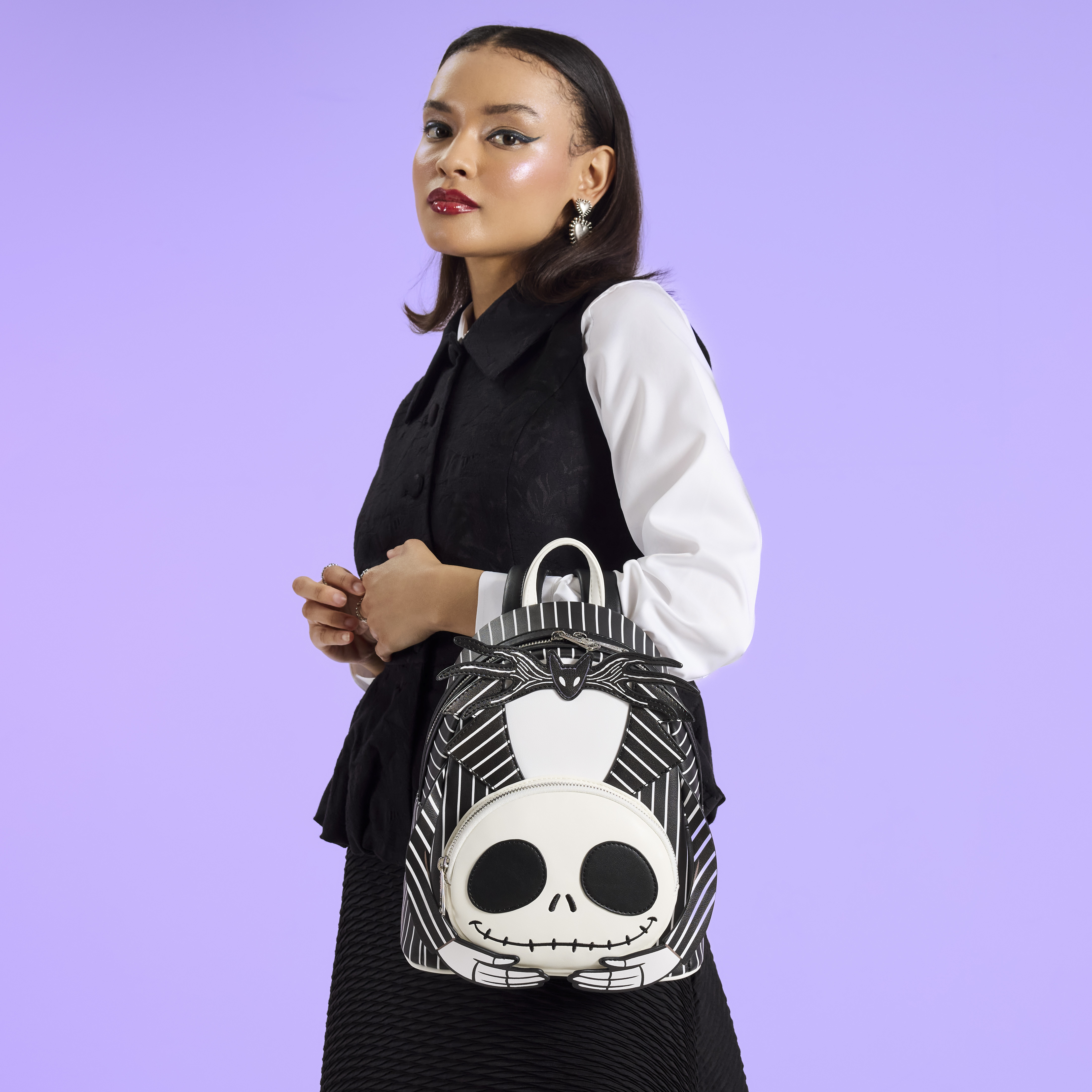 Alternative view of The Nightmare Before Christmas Headless Jack Skellington Mini Backpack