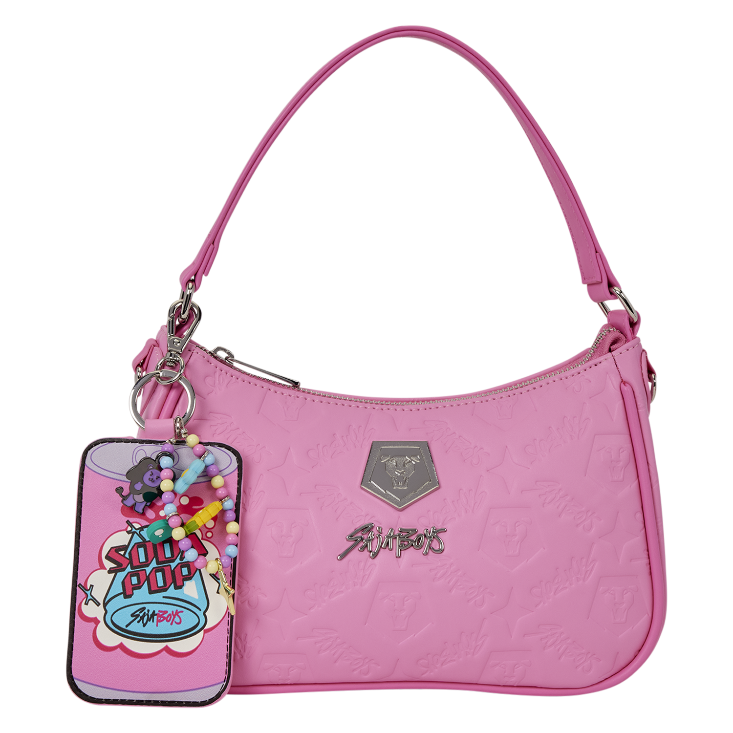 KPop Demon Hunters Exclusive Saja Boys All-Over Print Crossbody Bag with Photo Card Charm