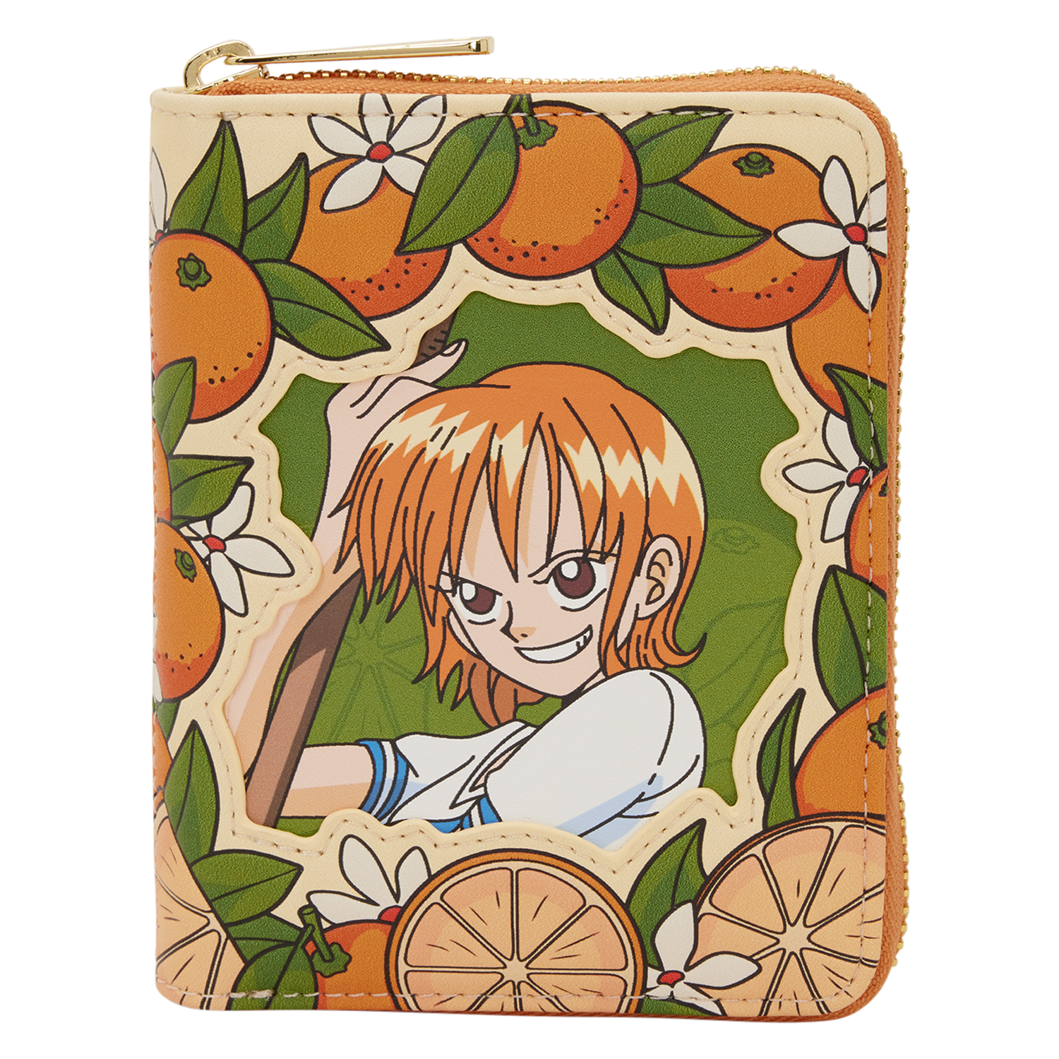 One Piece Exclusive Nami & Tangerines Zip Around Wallet