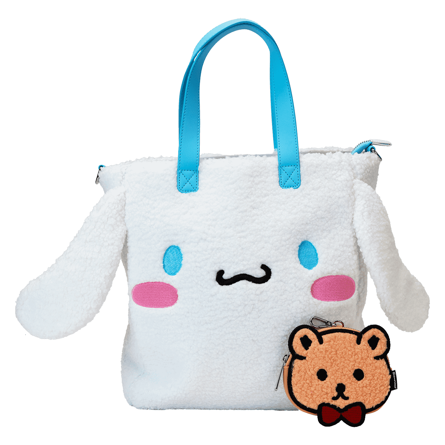 Sanrio Cinnamoroll Cosplay Sherpa Tote Crossbody Bag With Coin Bag - Image 4