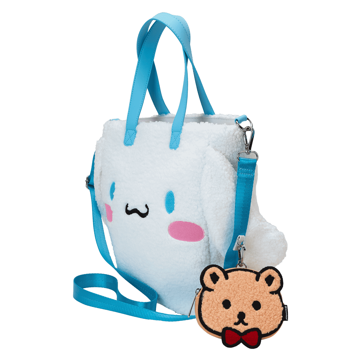 Sanrio Cinnamoroll Cosplay Sherpa Tote Crossbody Bag With Coin Bag - Image 11