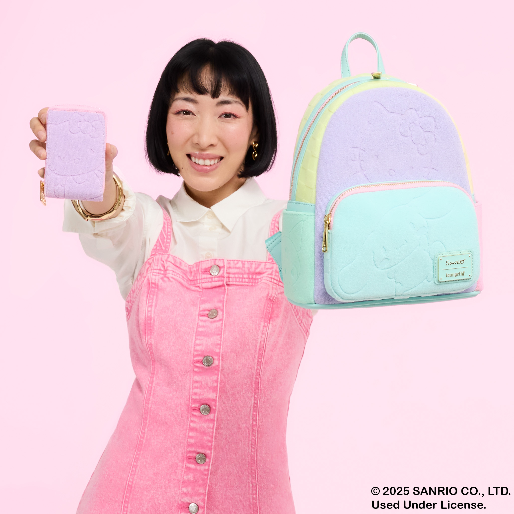 Alternative view of SDCC Limited Edition Hello Kitty & Friends Color Block Terry Cloth Mini Backpack