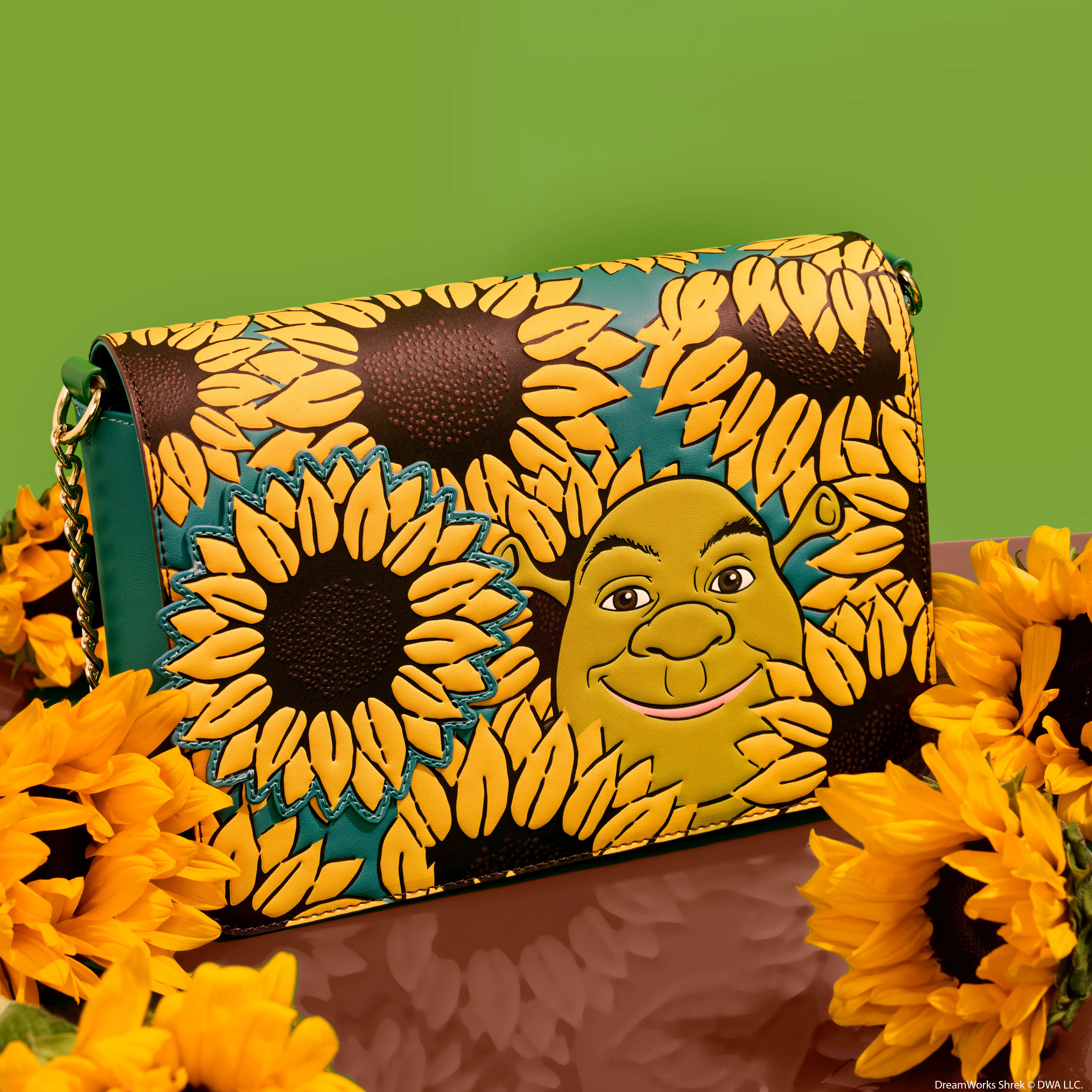 Alternative view of Shrek & Donkey Sunflower Field Crossbody Bag