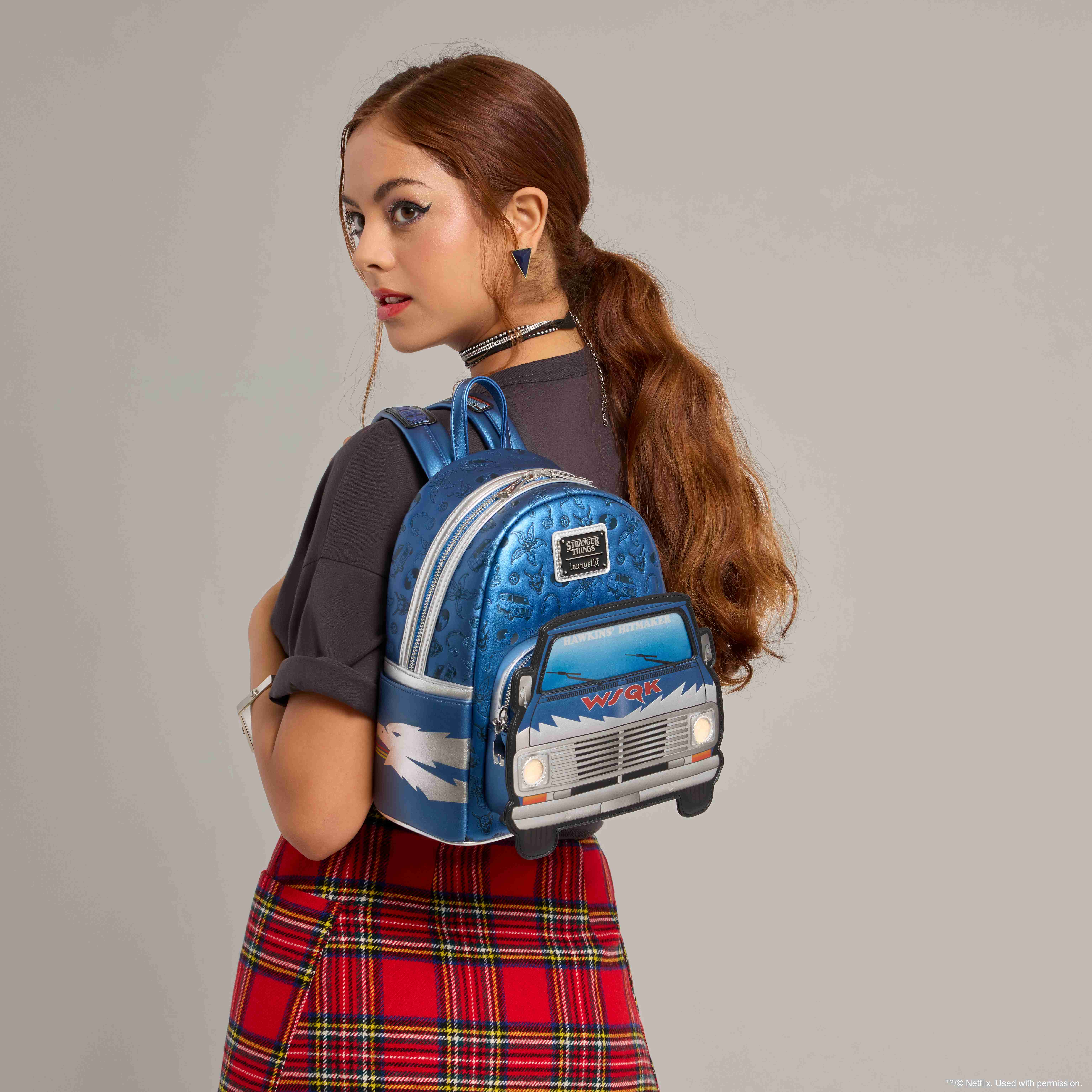Alternative view of Stranger Things 5 Exclusive WSQK Van Light-Up Mini Backpack
