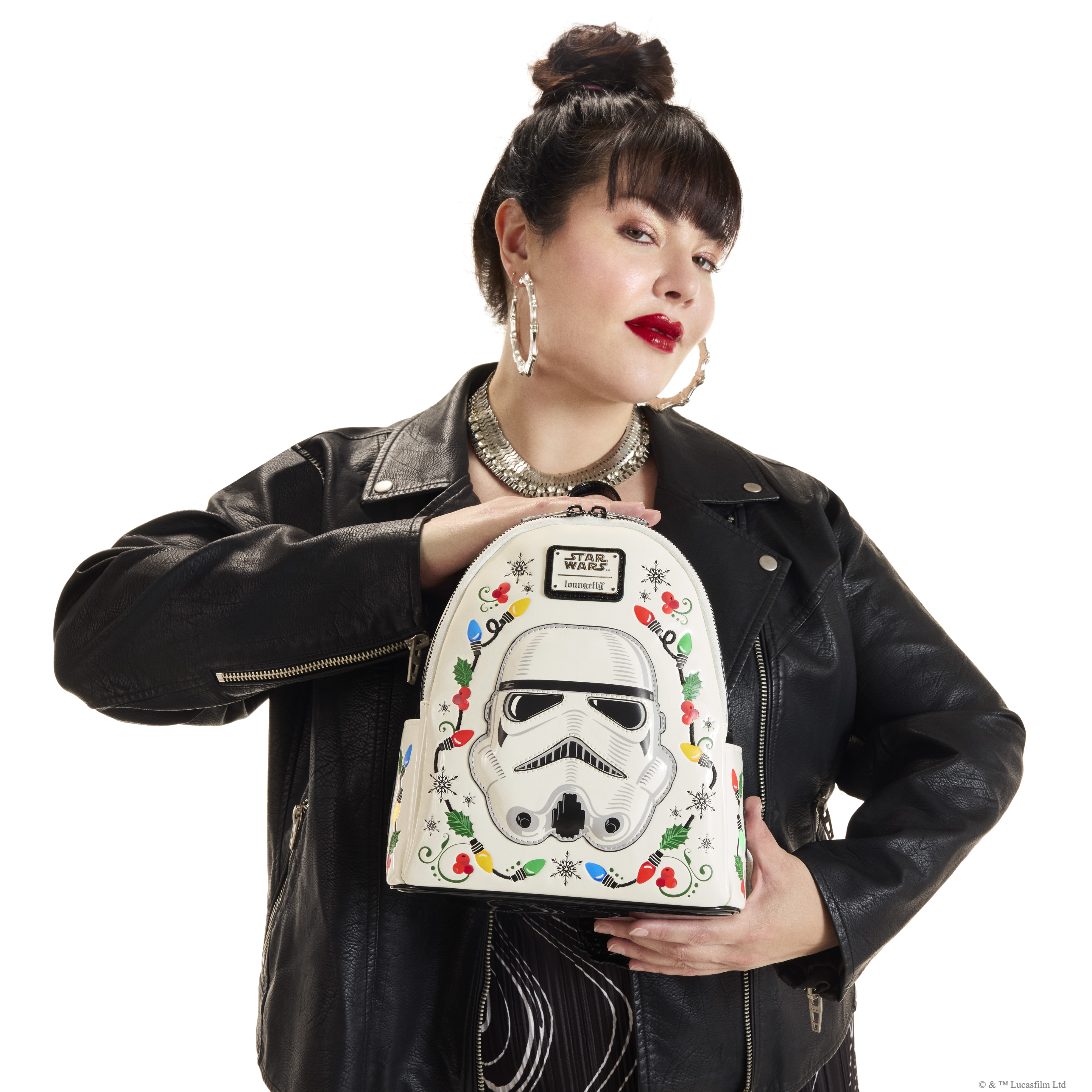 Alternative view of STAR WARS Stormtrooper Cosplay String Lights Light-Up Mini Backpack