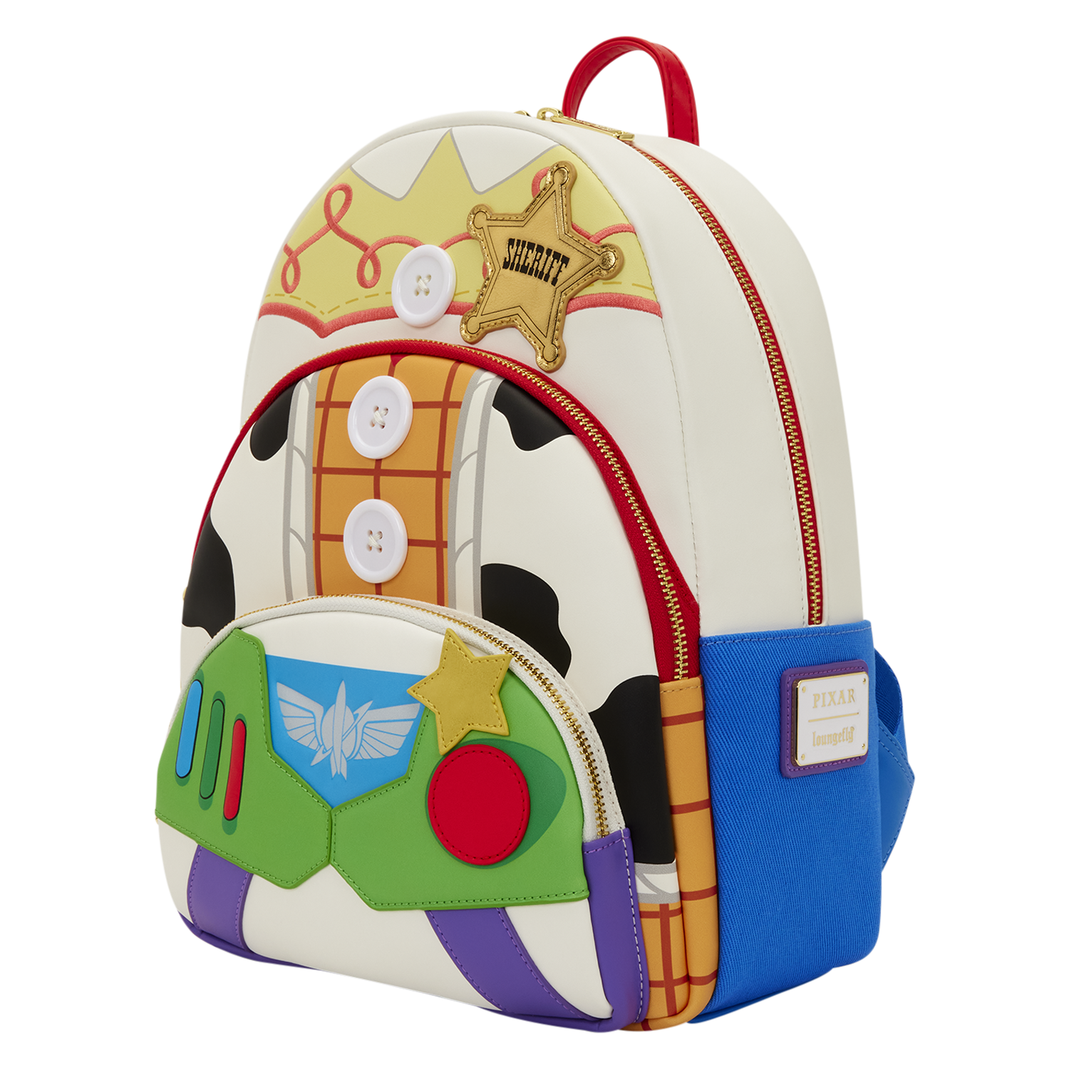Toy Story 5 Triple Pocket Jessie, Woody, & Buzz Midi Backpack - Image 6