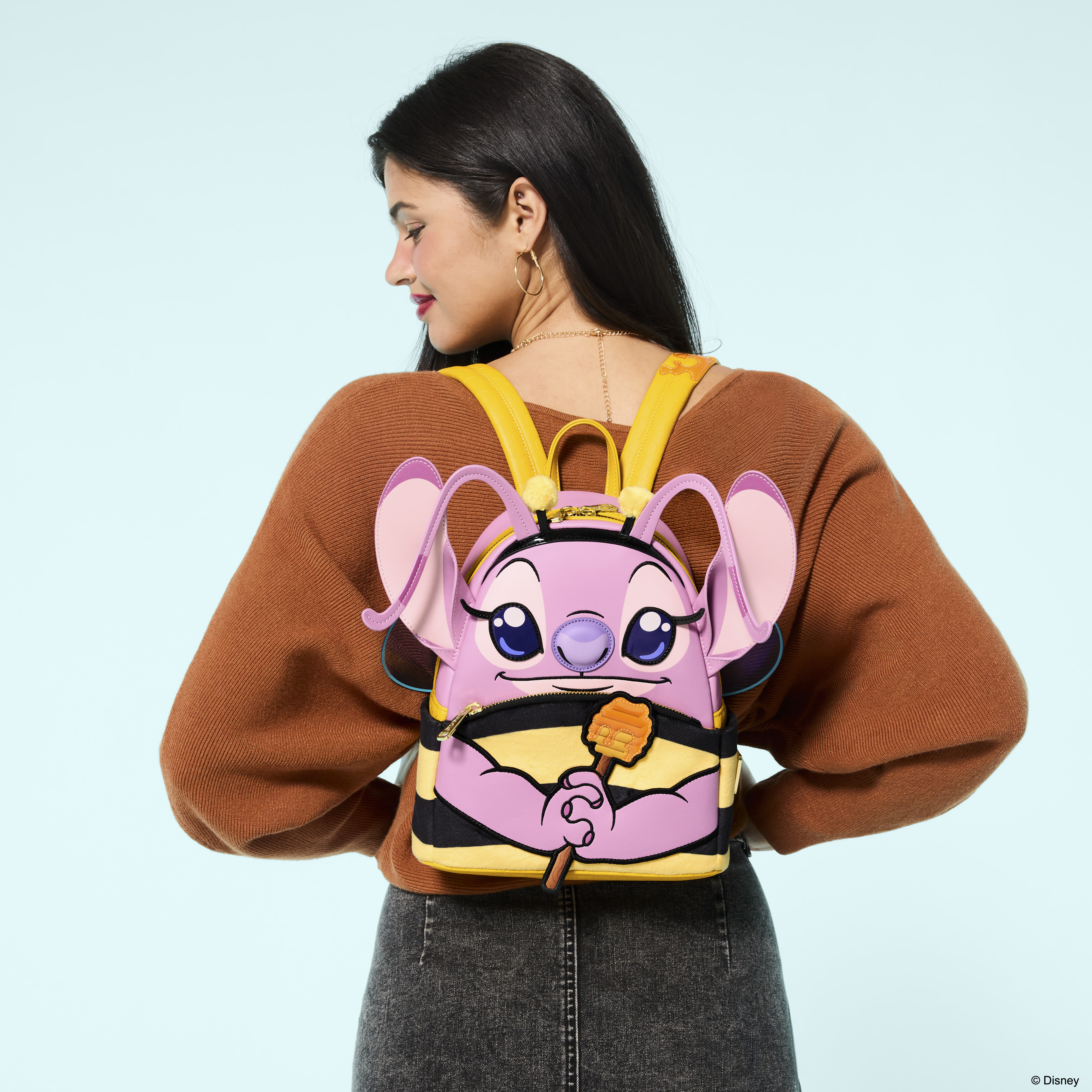 Alternative view of Lilo & Stitch Angel Bumblebee Costume Cosplay Mini Backpack