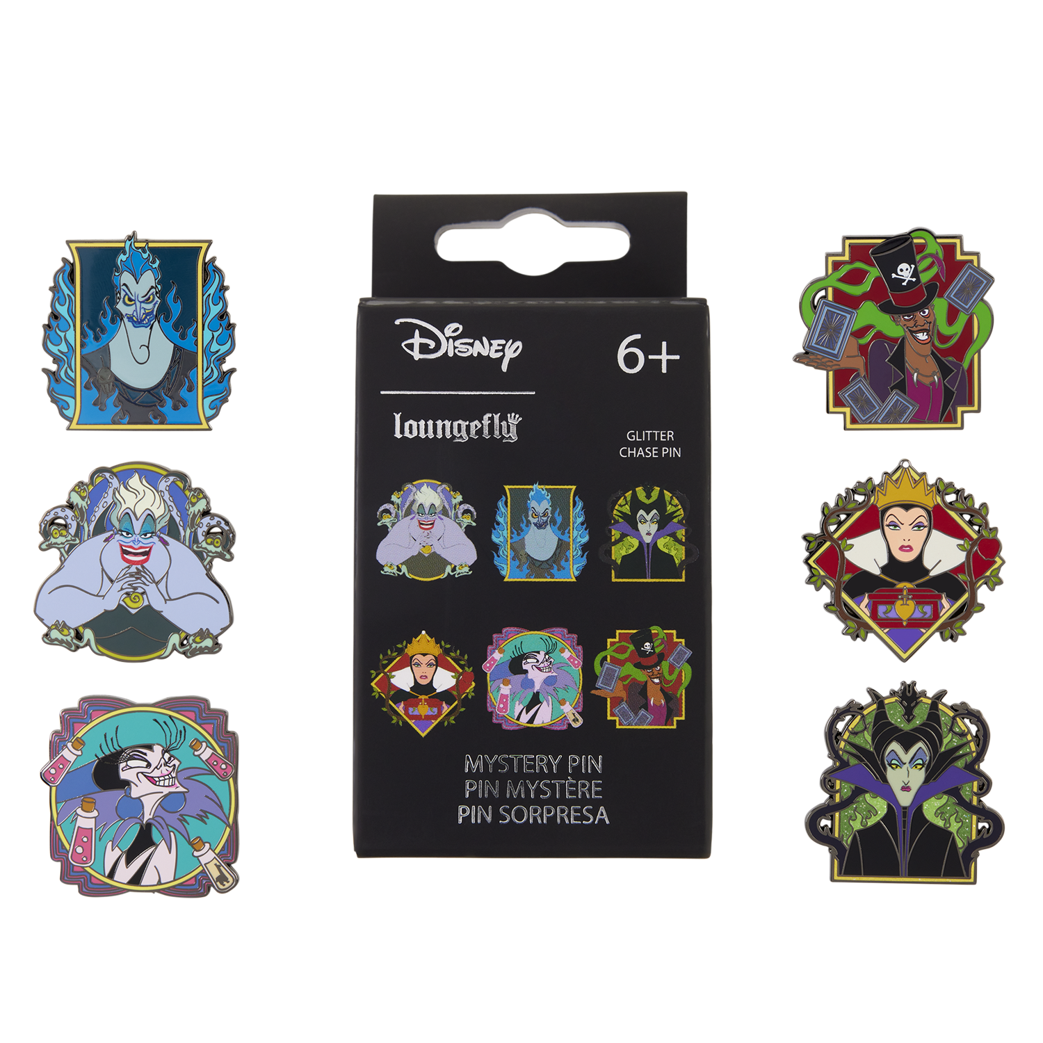 Disney Villains Portait Mystery Box Pins
