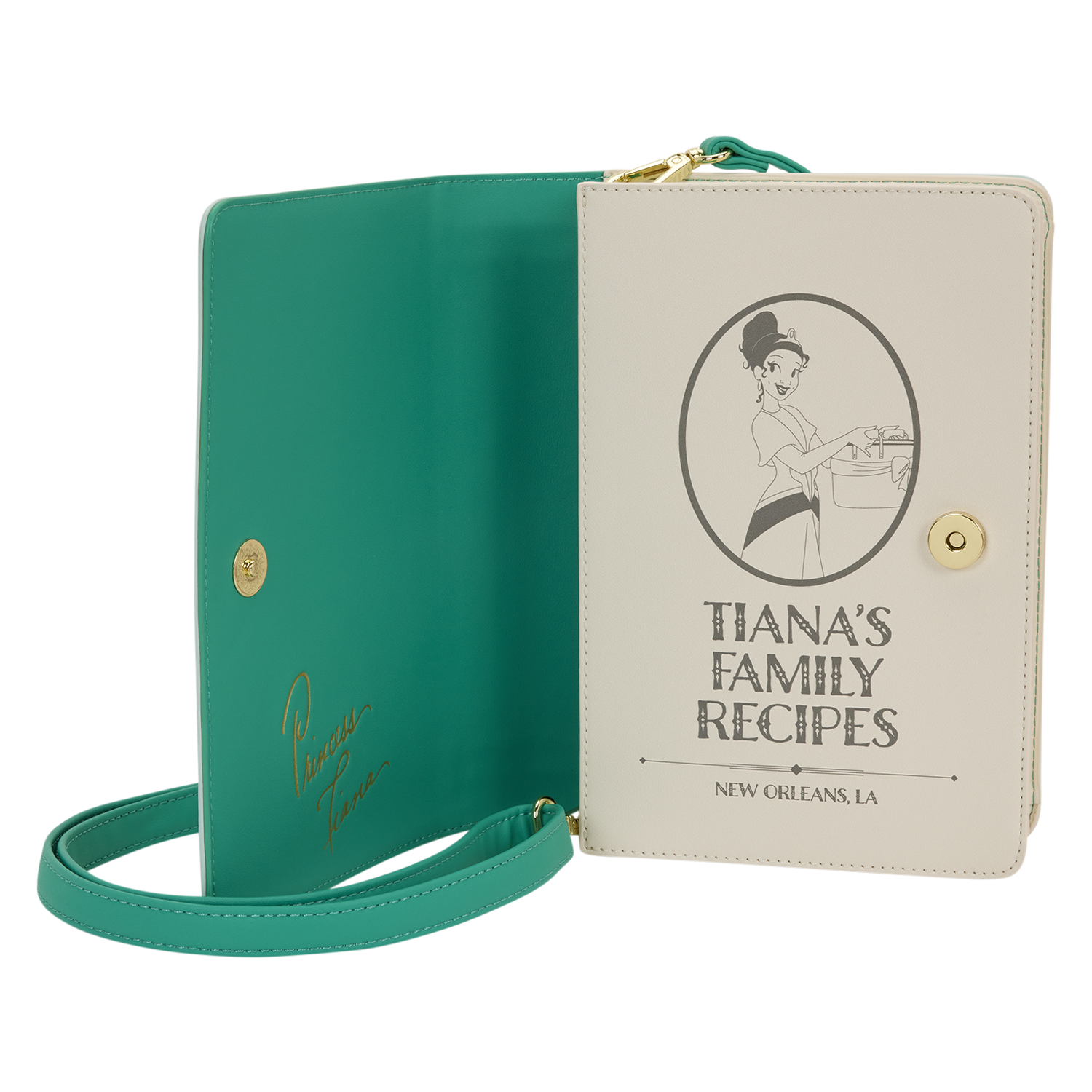 The Princess and the Frog Tiana Recipe Book Crossbody Bag - Image 5