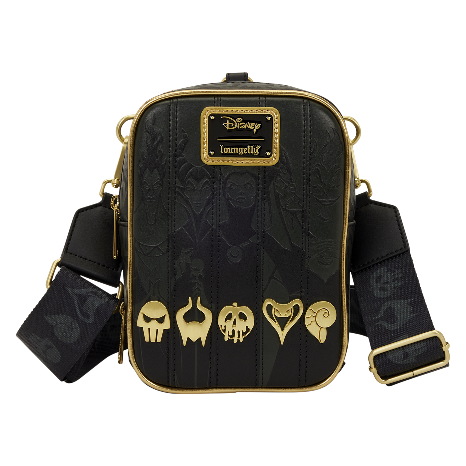 Disney Villains Exclusive Black & Gold Sling Crossbody Bag