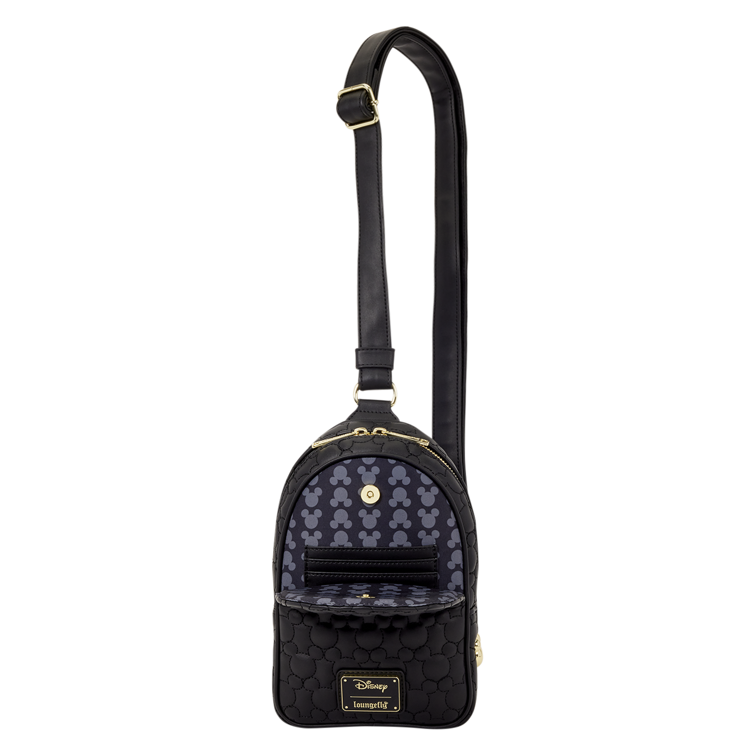 Mickey Mouse Silhouette All-Over Print Sling Crossbody Bag - Image 3