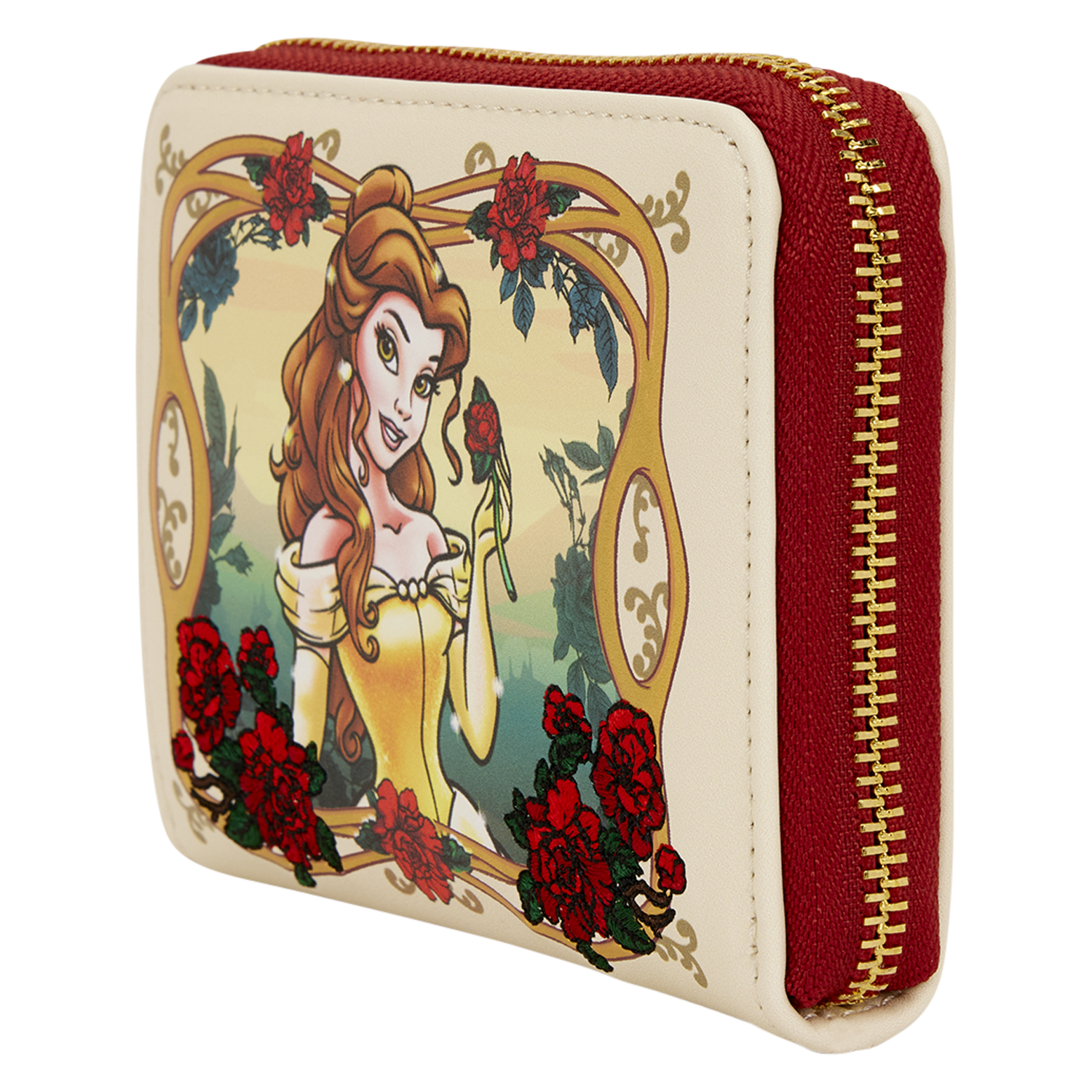 Beauty and the Beast Exclusive Belle Floral Zip Around Wallet - Image 3