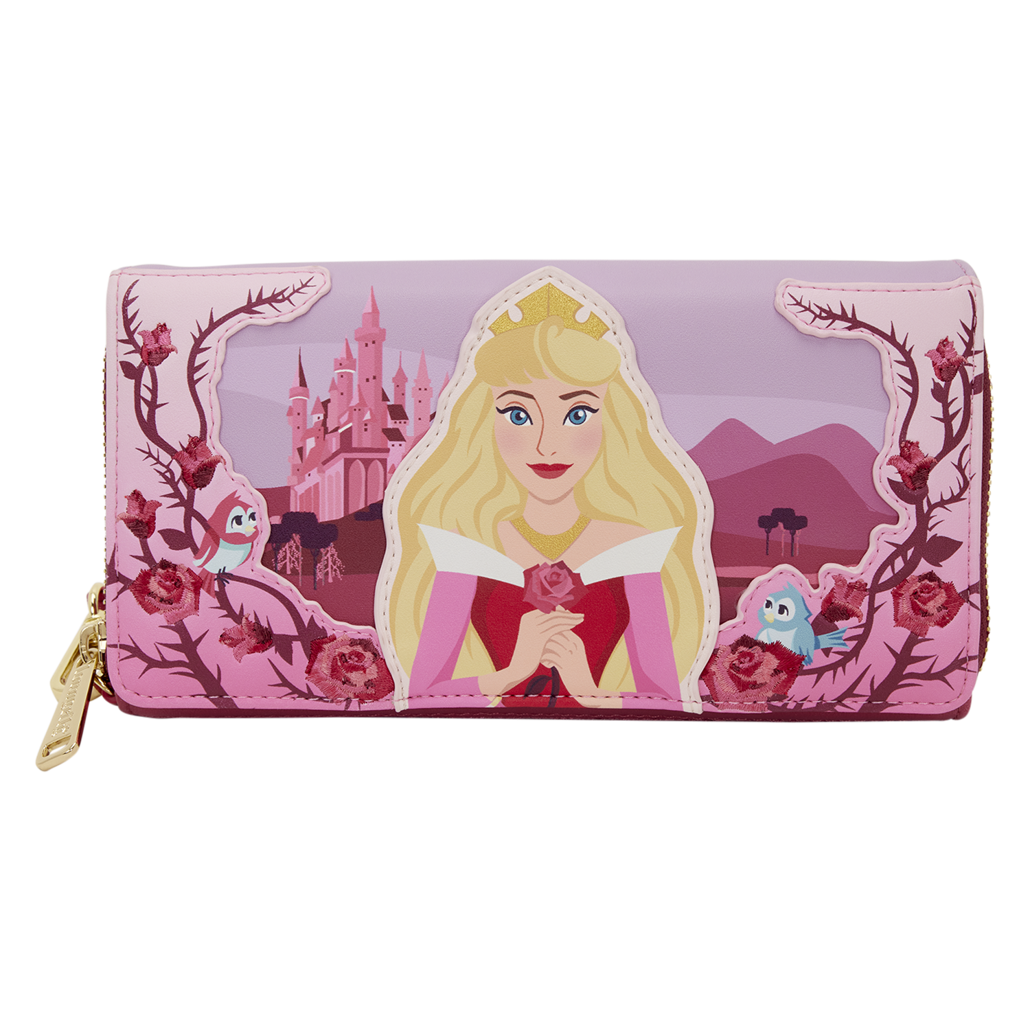 Sleeping Beauty Exclusive Princess Aurora Roses Wristlet Wallet