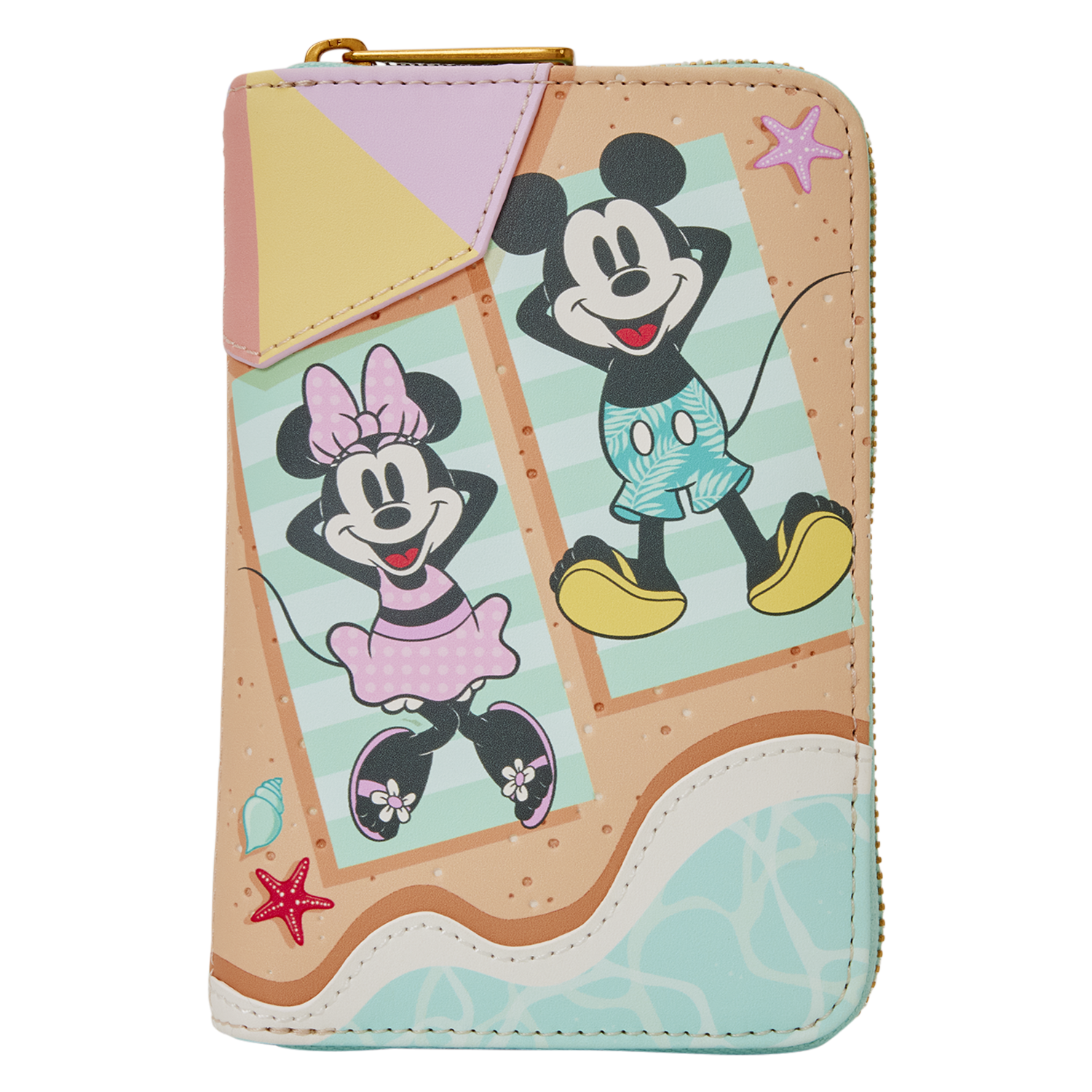 Mickey & Minnie Beach Fun Zip Around Wallet