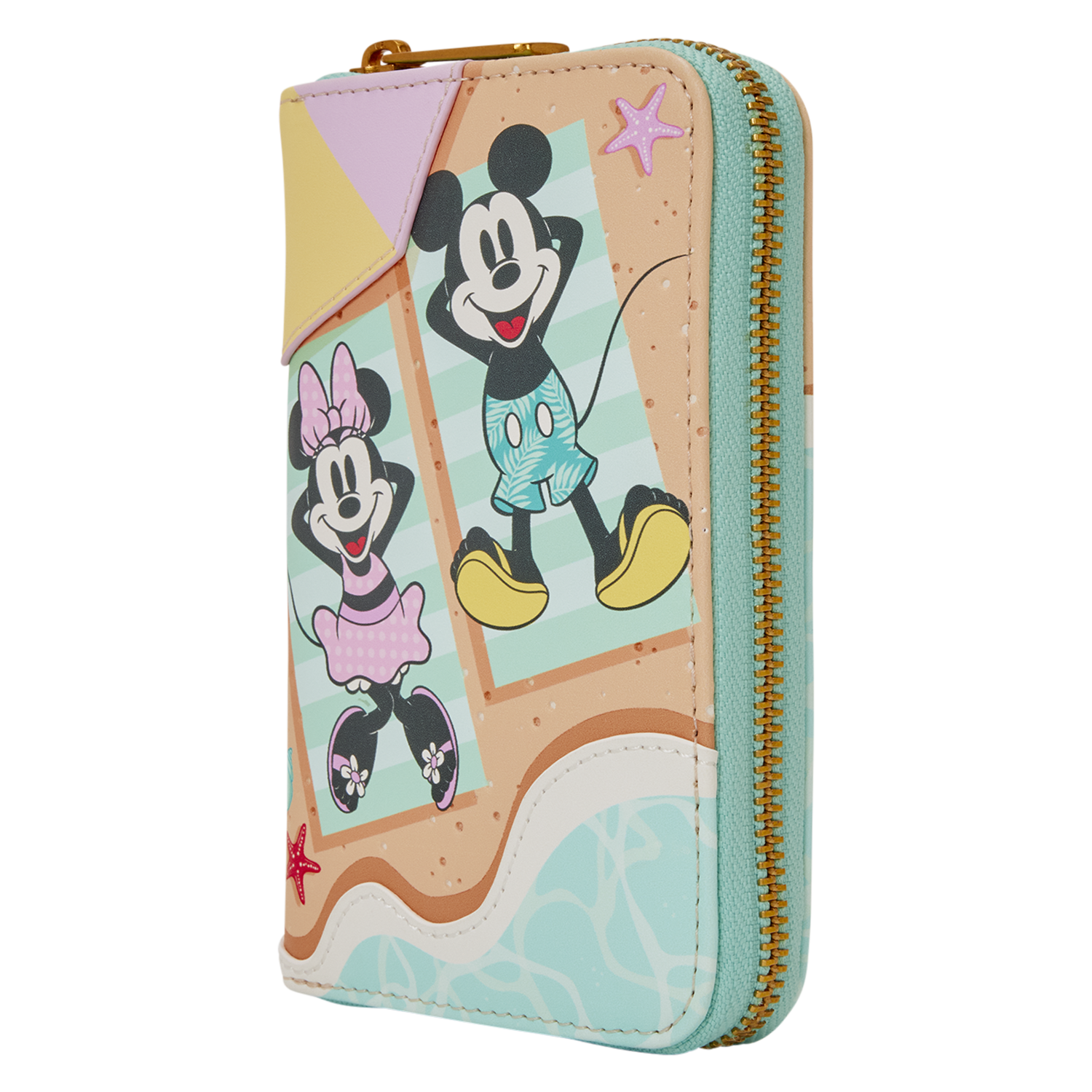 Mickey & Minnie Beach Fun Zip Around Wallet - Image 3