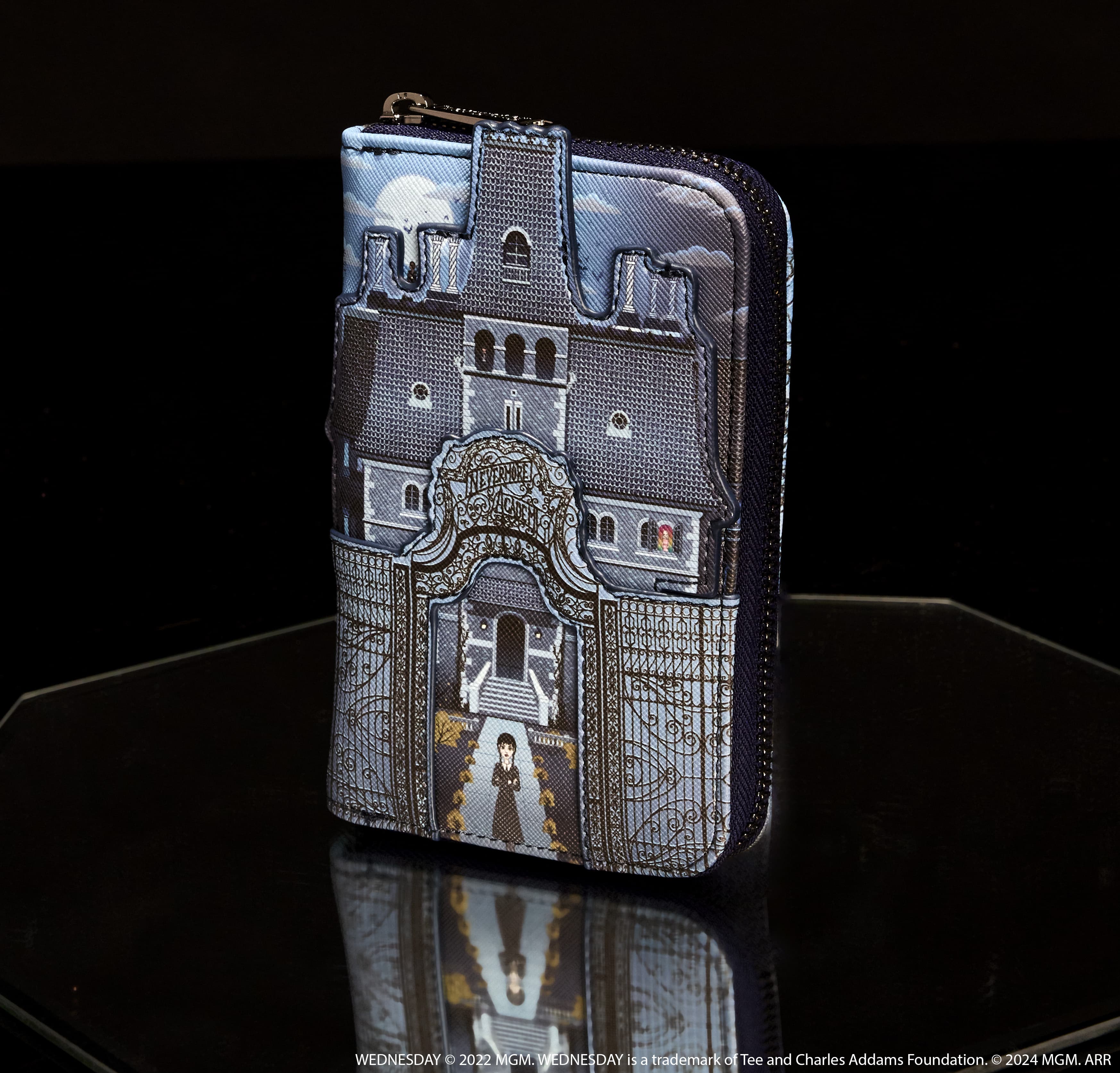 Alternative view of Wednesday Nevermore Academy Castle Zip Around Wallet
